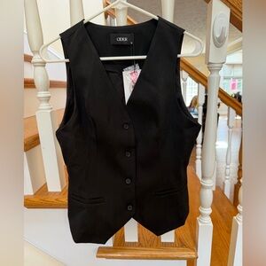 Cider Charcoal Button-Up Vest
